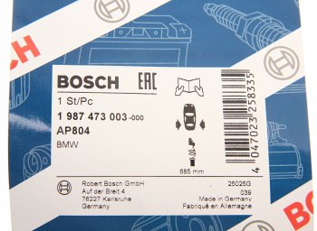 1 089 р. Датчик износа тормозных колодок BMW 5 (E60),6 (E63,E64) задний (1шт.) BOSCH BOSCH 1987473003  с доставкой в г. Пермь. Увеличить фотографию 2