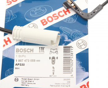 1 099 р. Датчик износа тормозных колодок MINI Cooper (06-) передний BOSCH BOSCH 1987473058  с доставкой в г. Пермь. Увеличить фотографию 2