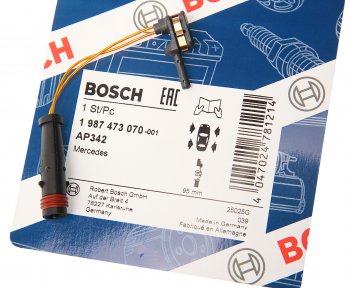 419 р. Датчик износа тормозных колодок MERCEDES C (W203) (00-06) переднийзадний BOSCH BOSCH 1987473070  с доставкой в г. Пермь. Увеличить фотографию 2
