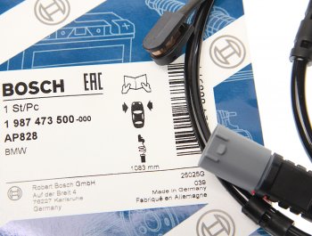 1 189 р. Датчик износа тормозных колодок BMW 5 (F07,F10),7 (F01) передний BOSCH BOSCH 1987473500  с доставкой в г. Пермь. Увеличить фотографию 2