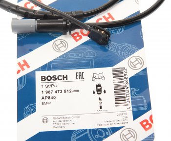 1 139 р. Датчик износа тормозных колодок BMW X5 (E70),X6 (E71) задний BOSCH BOSCH 1987473512  с доставкой в г. Пермь. Увеличить фотографию 2