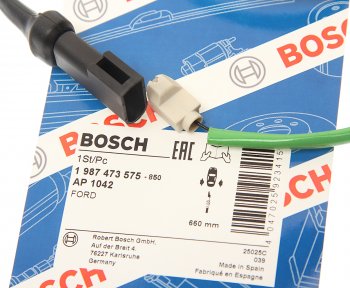 699 р. Датчик износа тормозных колодок FORD задний (1шт.) BOSCH BOSCH 1987473575 BOSCH 1987473575  с доставкой в г. Пермь. Увеличить фотографию 2