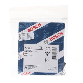 2 599 р. Комплект TOYOTA Auris (06-13) монтажный колодок тормозных передних BOSCH BOSCH 1987474468 BOSCH 1987474468  с доставкой в г. Пермь. Увеличить фотографию 2