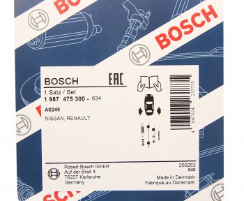 989 р. Ремкомплект NISSAN Micra (02-10) колодок тормозных задних BOSCH BOSCH 1987475300 BOSCH 1987475300  с доставкой в г. Пермь. Увеличить фотографию 2