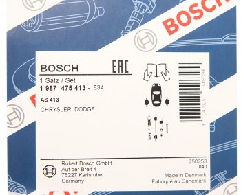 1 389 р. Ремкомплект CHRYSLER Voyager DODGE Caravan стояночного тормоза BOSCH BOSCH 1987475413 BOSCH 1987475413  с доставкой в г. Пермь. Увеличить фотографию 2