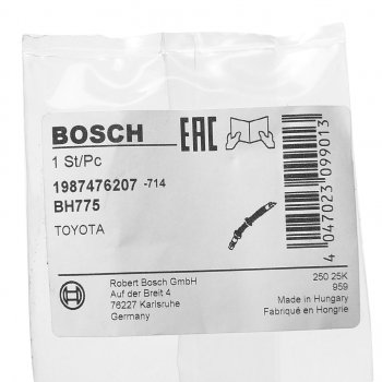 1 099 р. Шланг тормозной TOYOTA Corolla (02-06) задний левыйправый BOSCH BOSCH 1987476207  с доставкой в г. Пермь. Увеличить фотографию 3