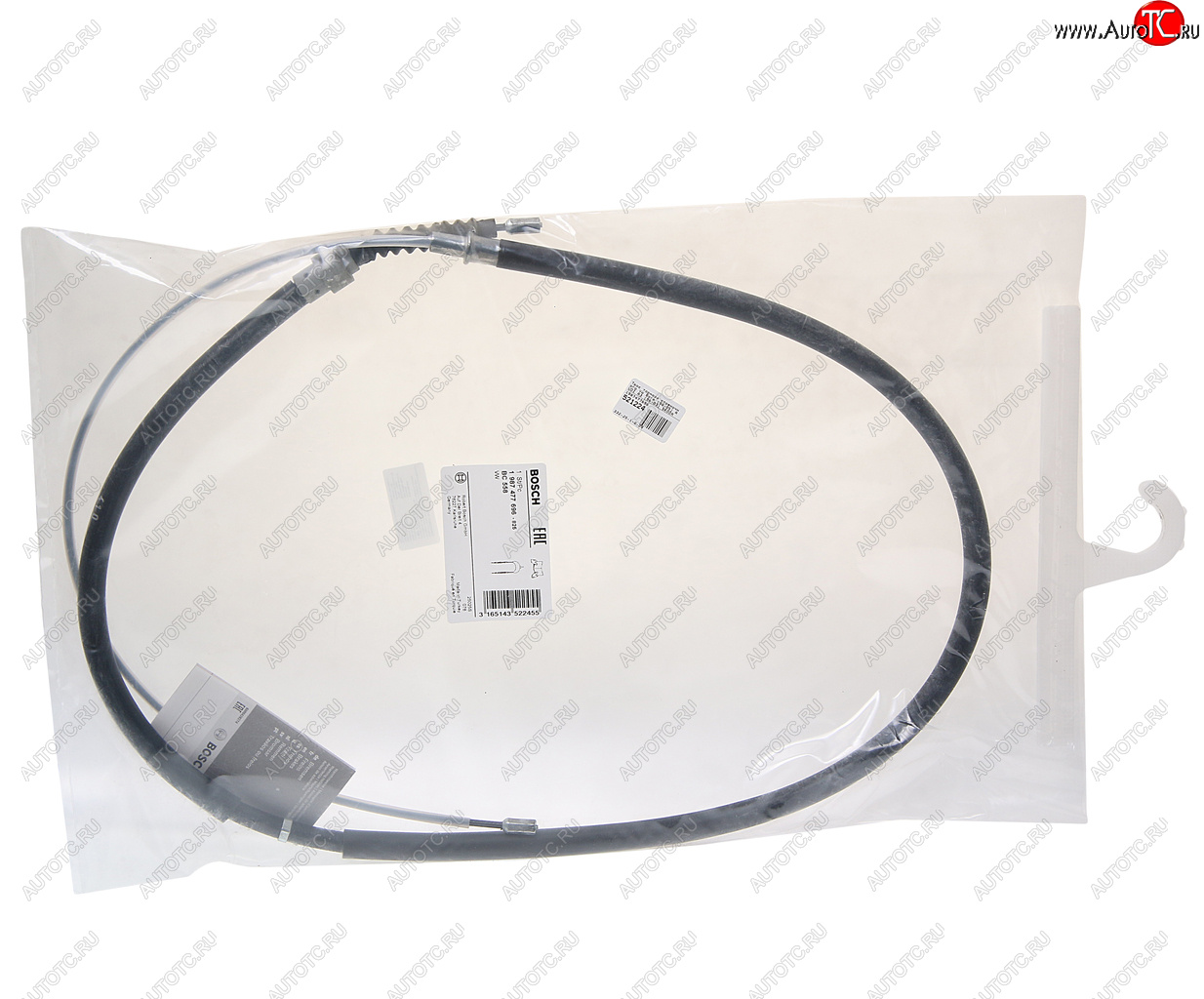 1 239 р. Трос стояночного тормоза VW Bora (98-05) AUDI A3 (96-03) SKODA Octavia (96-10) задний BOSCH BOSCH 1987477696  с доставкой в г. Пермь