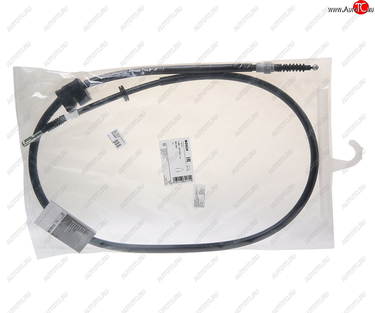 1 599 р. Трос стояночного тормоза AUDI A6 (94-97) правый BOSCH BOSCH 1987477813 BOSCH 1987477813  с доставкой в г. Пермь