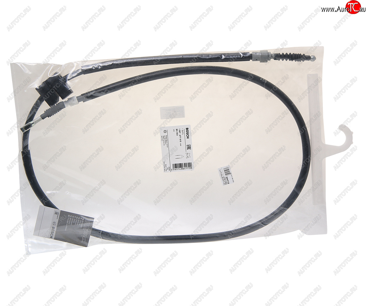2 199 р. Трос стояночного тормоза AUDI A6 (94-97) правый BOSCH BOSCH 1987477815 BOSCH 1987477815  с доставкой в г. Пермь