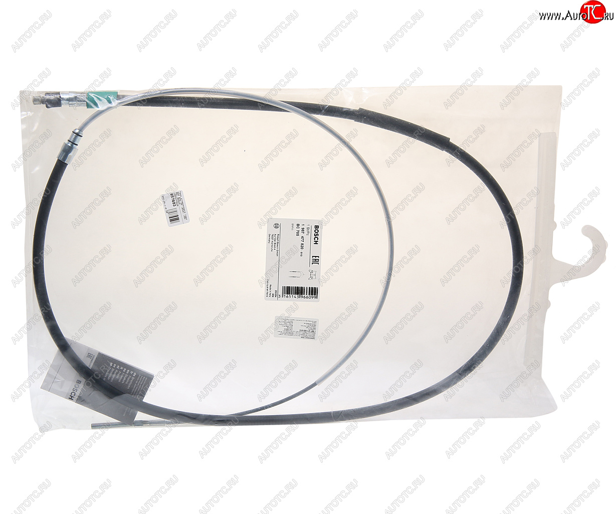 1 549 р. Трос стояночного тормоза BMW X5 (E53) (00-06) BOSCH BOSCH 1987477820  с доставкой в г. Пермь