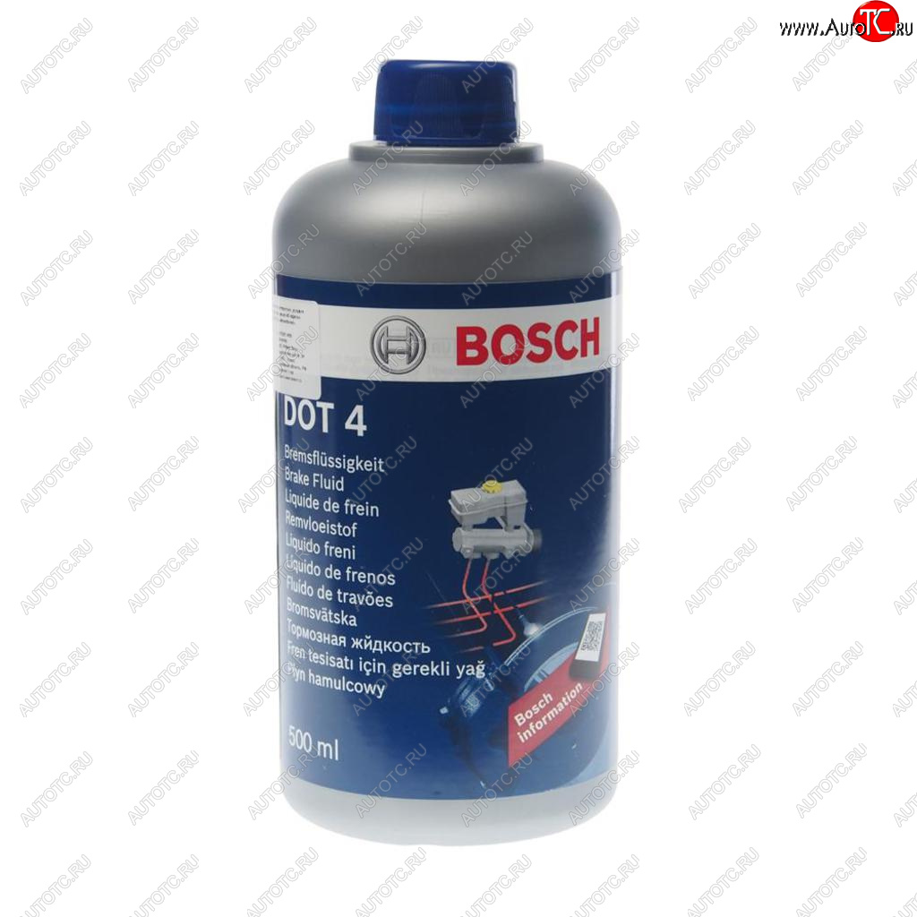 499 р. Жидкость тормозная DOT-4 0.5л BOSCH BOSCH 1987479106  с доставкой в г. Пермь