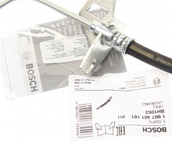 2 169 р. Шланг тормозной OPEL Astra (04-) задний BOSCH BOSCH 1987481161 BOSCH 1987481161  с доставкой в г. Пермь. Увеличить фотографию 2