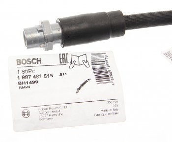 2 099 р. Шланг тормозной BMW 1 (F20,F21) передний BOSCH BOSCH 1987481615  с доставкой в г. Пермь. Увеличить фотографию 2