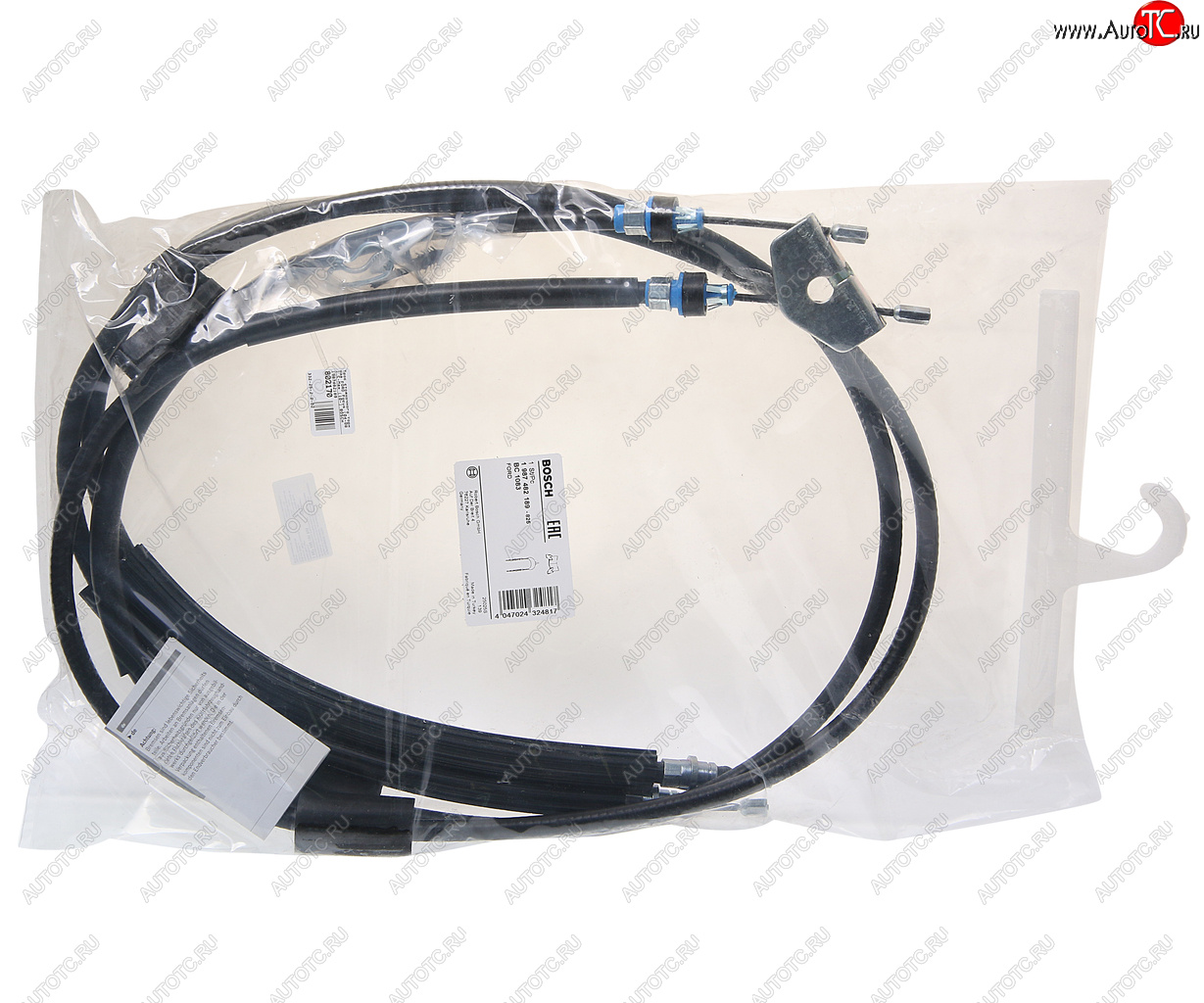 4 649 р. Трос стояночного тормоза FORD Focus (04-08),C-Max (10-) BOSCH BOSCH 1987482189  с доставкой в г. Пермь
