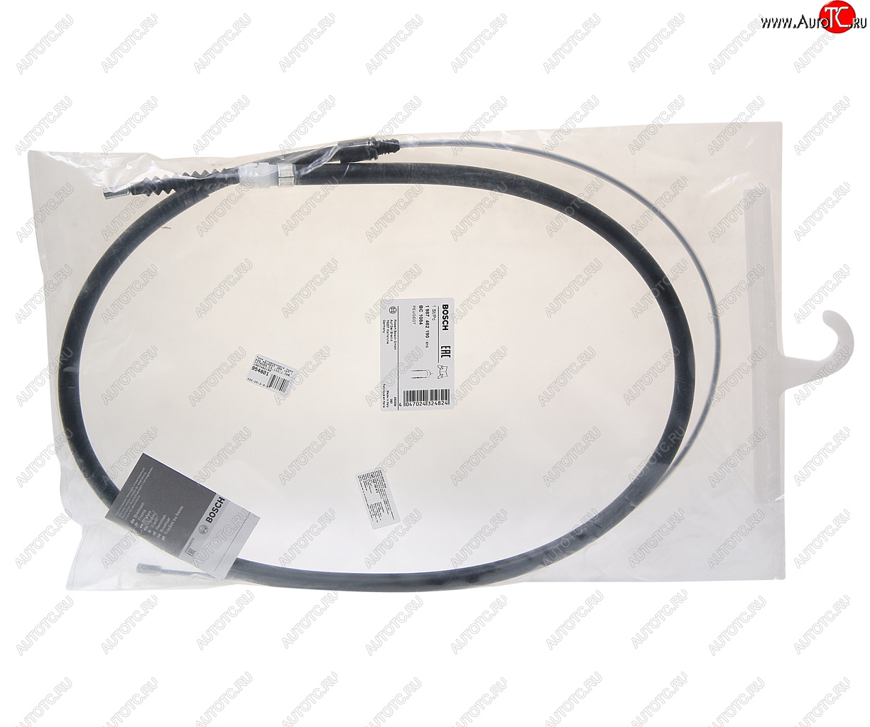 2 159 р. Трос стояночного тормоза PEUGEOT 308 (07-) CITROEN C4 (11-) левый BOSCH BOSCH 1987482190  с доставкой в г. Пермь