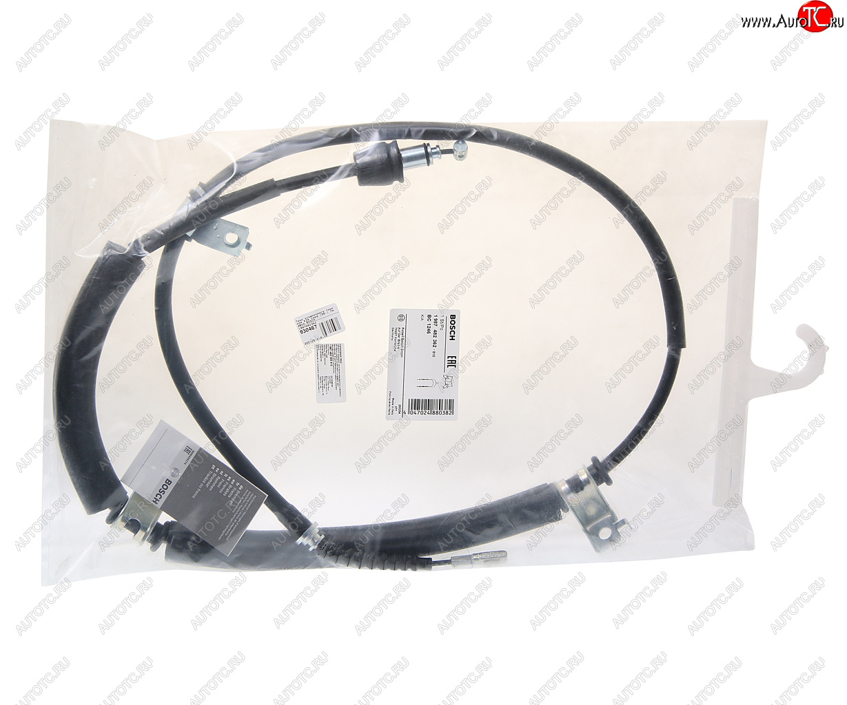 3 199 р. Трос стояночного тормоза KIA Ceed (06-) правый BOSCH BOSCH 1987482362  с доставкой в г. Пермь