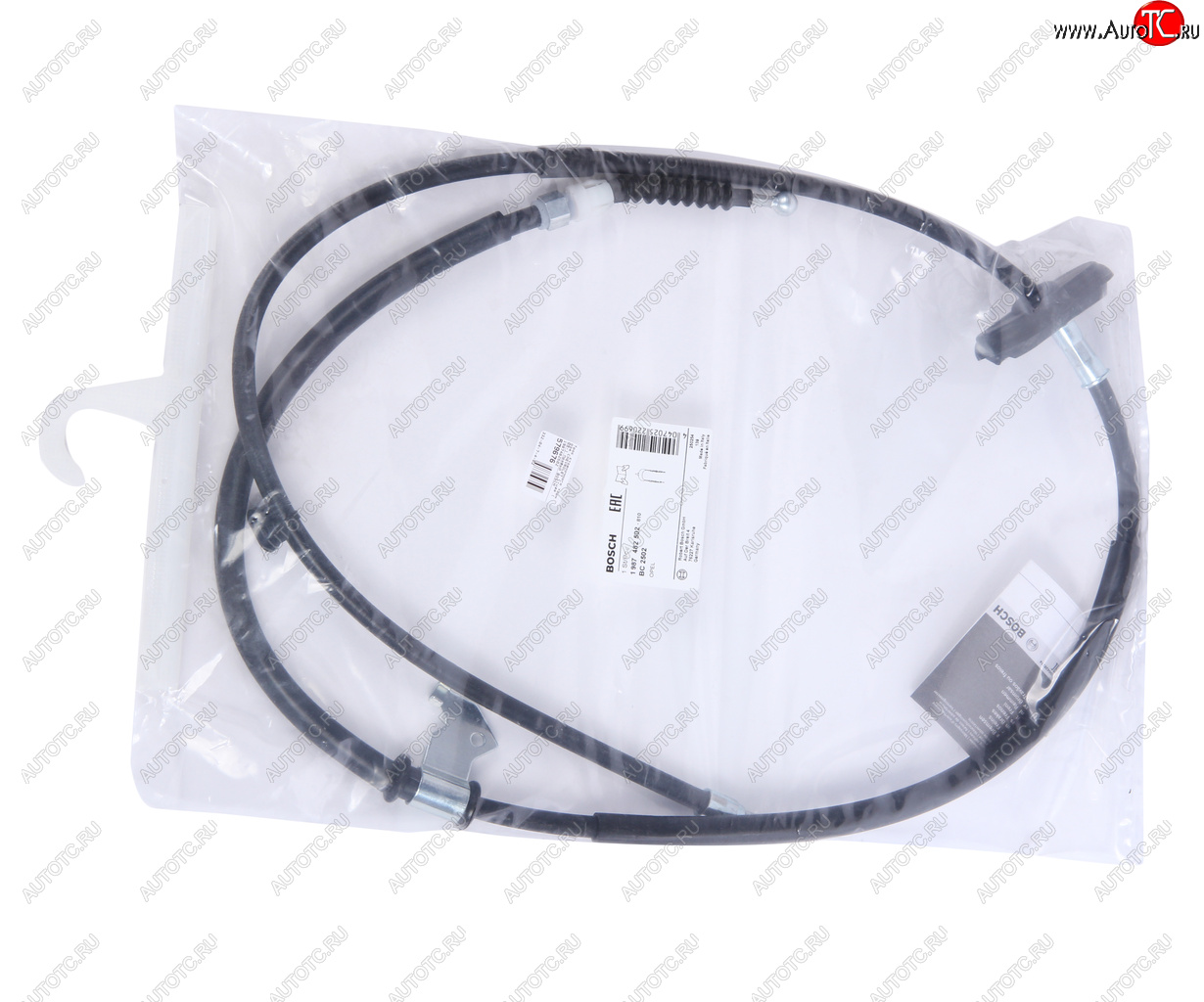 2 469 р. Трос стояночного тормоза CHEVROLET Cruze (09-) правый BOSCH BOSCH 1987482502  с доставкой в г. Пермь