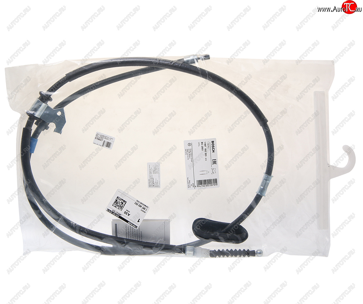 2 489 р. Трос стояночного тормоза CHEVROLET Cruze (09-) левый BOSCH BOSCH 1987482503  с доставкой в г. Пермь