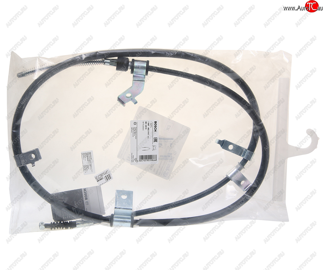 3 379 р. Трос стояночного тормоза MITSUBISHI L200 (05-14) левый BOSCH BOSCH 1987482515  с доставкой в г. Пермь
