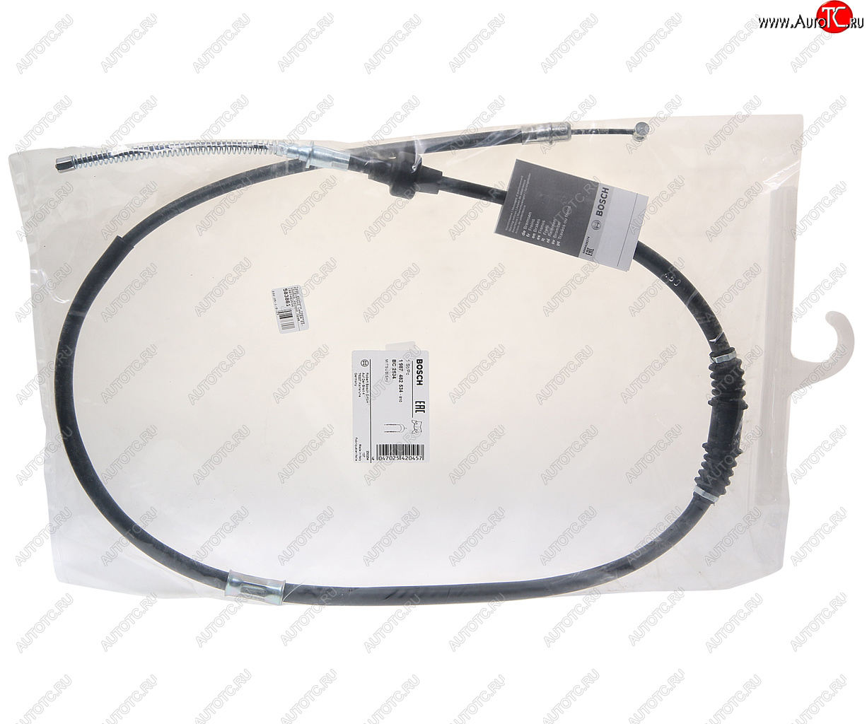 2 469 р. Трос стояночного тормоза MITSUBISHI Lancer (1.31.62.0) правый 1525мм BOSCH BOSCH 1987482534  с доставкой в г. Пермь