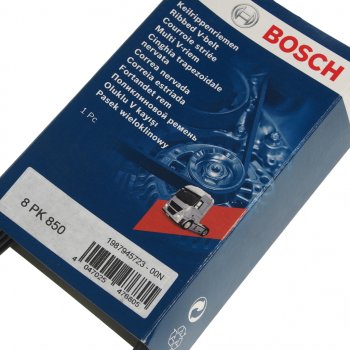 1 429 р. Ремень приводной поликлиновой 8PK850 LAND ROVER Discovery 3 BOSCH BOSCH 1987945723  с доставкой в г. Пермь. Увеличить фотографию 2