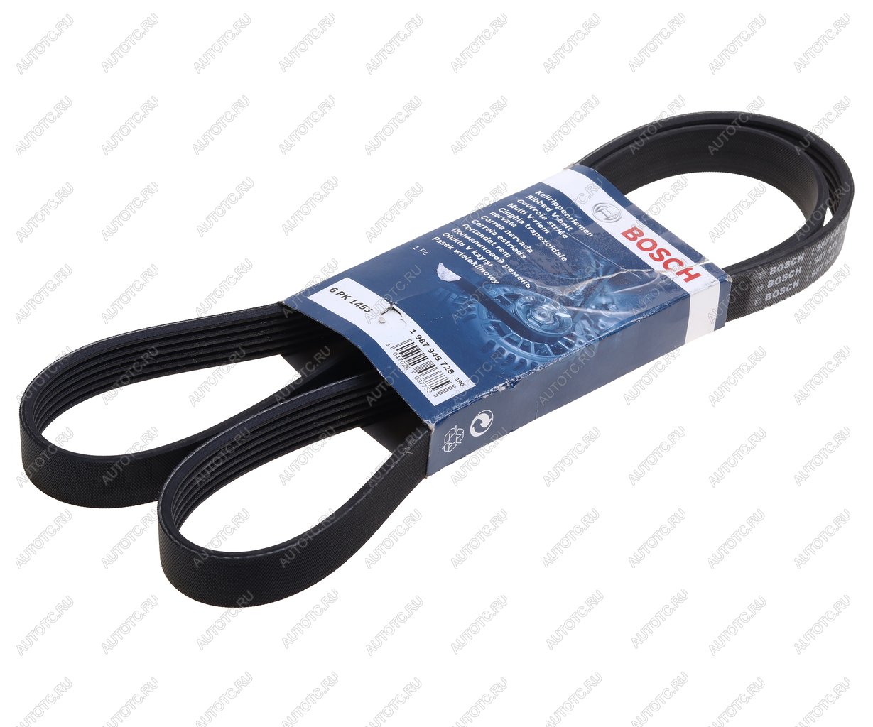 1 259 р. Ремень приводной поликлиновой 6PK1453 PEUGEOT Partner BOSCH BOSCH 1987945728  с доставкой в г. Пермь