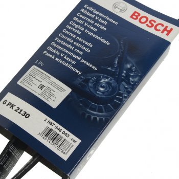 1 899 р. Ремень приводной поликлиновой 6PK2130 BOSCH BOSCH 1987946043  с доставкой в г. Пермь. Увеличить фотографию 2