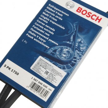 989 р. Ремень приводной поликлиновой 5PK1750 BOSCH BOSCH 1987946045  с доставкой в г. Пермь. Увеличить фотографию 2