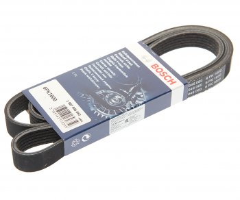 1 349 р. Ремень приводной поликлиновой 6PK1600 BOSCH BOSCH 1987946060  с доставкой в г. Пермь. Увеличить фотографию 1