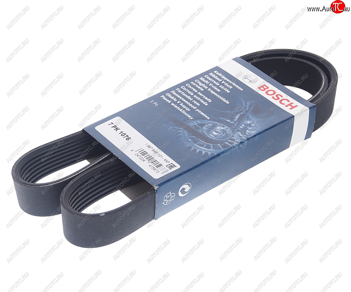 989 р. Ремень приводной поликлиновой 7PK1076 BOSCH BOSCH 1987946101  с доставкой в г. Пермь