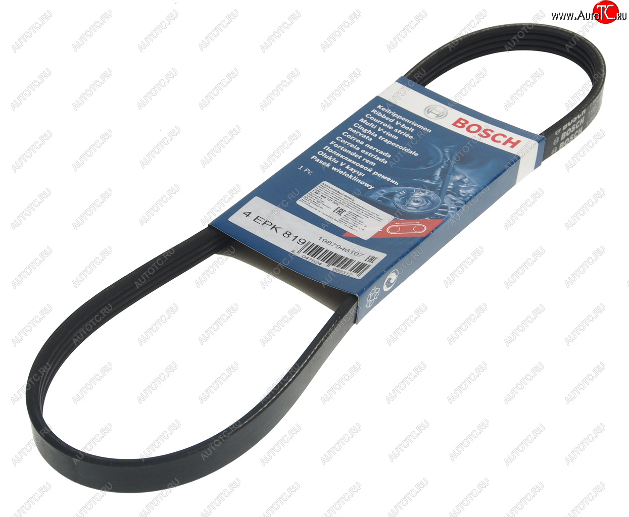 799 р. Ремень приводной поликлиновой 4PK819 BOSCH BOSCH 1987946107  с доставкой в г. Пермь