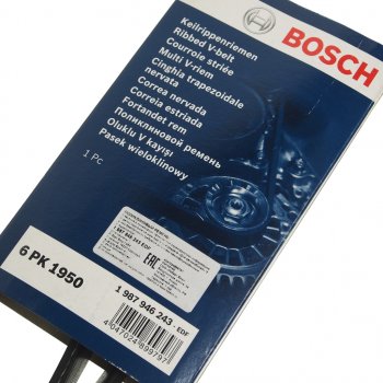 1 399 р. Ремень приводной поликлиновой 5PK1950D BOSCH BOSCH 1987946243 BOSCH 1987946243  с доставкой в г. Пермь. Увеличить фотографию 2