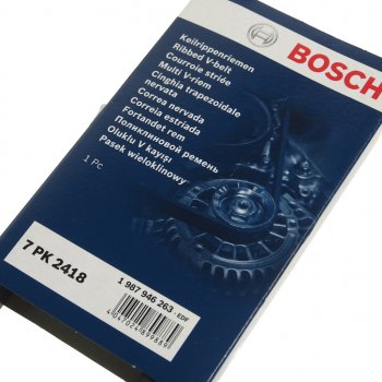 2 299 р. Ремень приводной поликлиновой 7PK2418 BOSCH BOSCH 1987946263  с доставкой в г. Пермь. Увеличить фотографию 2