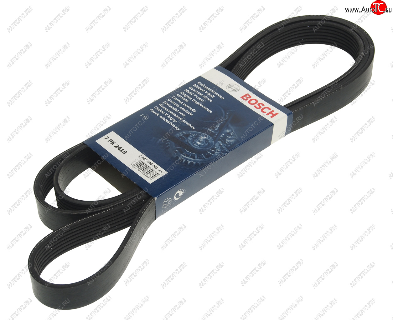 2 299 р. Ремень приводной поликлиновой 7PK2418 BOSCH BOSCH 1987946263  с доставкой в г. Пермь