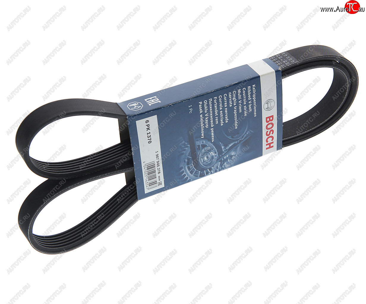 1 559 р. Ремень ГАЗ-3110,3302 генератора ЗМЗ-406,409.10 с ГУР 6PK1370 BOSCH BOSCH 1987946278  с доставкой в г. Пермь