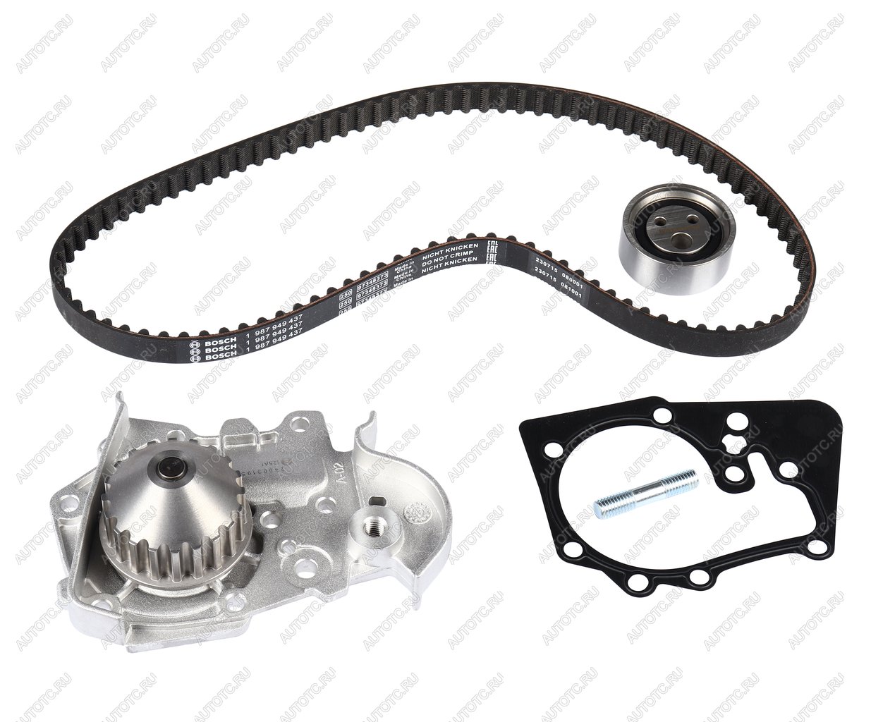 6 599 р. Комплект ГРМ RENAULT Logan,Sandero (-09) (1.41.6) (8V) с водяным насосом BOSCH BOSCH 1987946466  с доставкой в г. Пермь