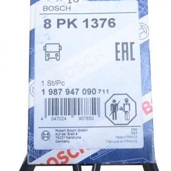 1 479 р. Ремень приводной поликлиновой 8PK1376 MAN TGA 33.360 (D 2866) BOSCH BOSCH 1987947090  с доставкой в г. Пермь. Увеличить фотографию 4