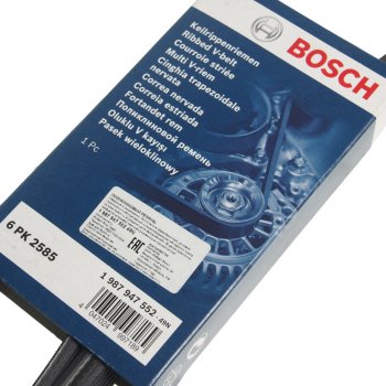1 839 р. Ремень приводной поликлиновой 6PK2585 BOSCH BOSCH 1987947552  с доставкой в г. Пермь. Увеличить фотографию 2