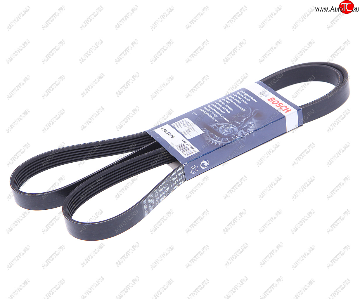 1 089 р. Ремень приводной поликлиновой 6PK1670 BOSCH BOSCH 1987947568  с доставкой в г. Пермь