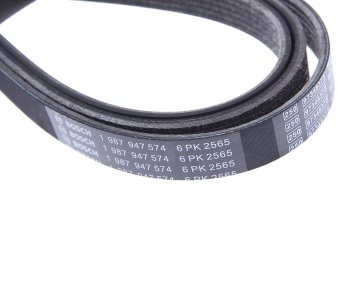 2 399 р. Ремень приводной поликлиновой 6PK2565 MITSUBISHI Outlander (06-) BOSCH BOSCH 1987947574  с доставкой в г. Пермь. Увеличить фотографию 2