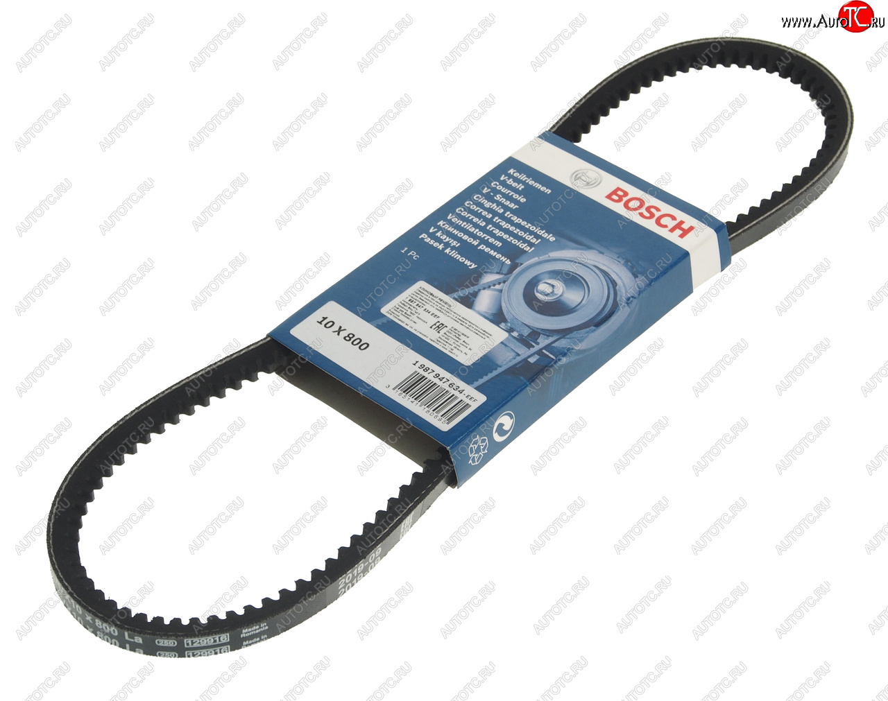319 р. Ремень приводной клиновой 10х800 BOSCH BOSCH 1987947634  с доставкой в г. Пермь