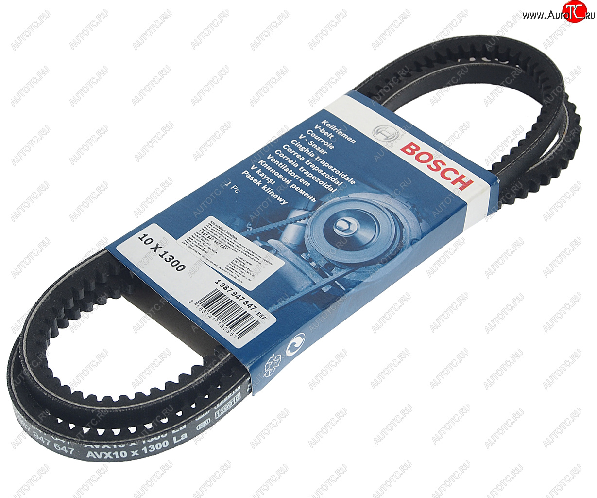 589 р. Ремень ГАЗ,Валдай приводной клиновой 4.8 TD 10X1300 BOSCH BOSCH 1987947647  с доставкой в г. Пермь