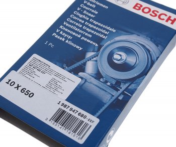 290 р. Ремень приводной клиновой 10х650 VW Transporter (84-) BOSCH BOSCH 1987947680  с доставкой в г. Пермь. Увеличить фотографию 2