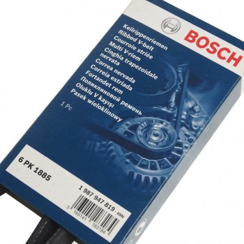 1 059 р. Ремень приводной поликлиновой 6PK1885 BOSCH BOSCH 1987947819  с доставкой в г. Пермь. Увеличить фотографию 2