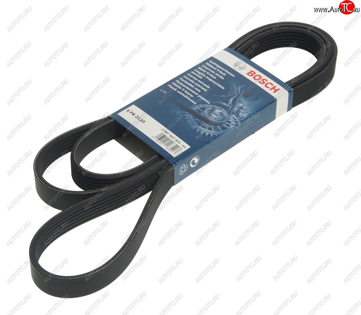 1 299 р. Ремень приводной поликлиновой 6PK2120 BOSCH BOSCH 1987947821  с доставкой в г. Пермь