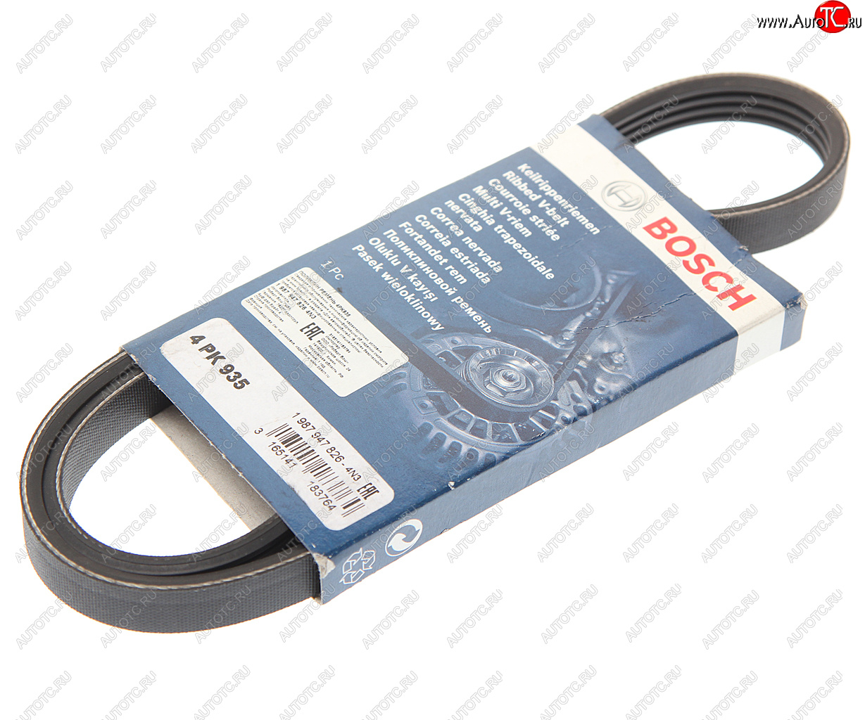 559 р. Ремень приводной поликлиновой 4PK935 BOSCH BOSCH 1987947826  с доставкой в г. Пермь