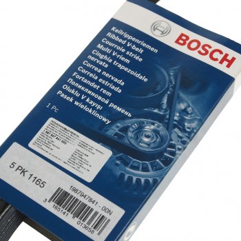 849 р. Ремень приводной поликлиновой 5PK1165 BOSCH BOSCH 1987947841  с доставкой в г. Пермь. Увеличить фотографию 2