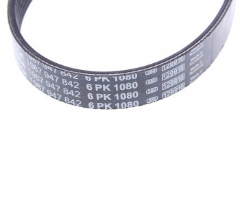1 069 р. Ремень приводной поликлиновой 6PK1080 VW Golf AUDI A2 SKODA Fabia BOSCH BOSCH 1987947842  с доставкой в г. Пермь. Увеличить фотографию 2