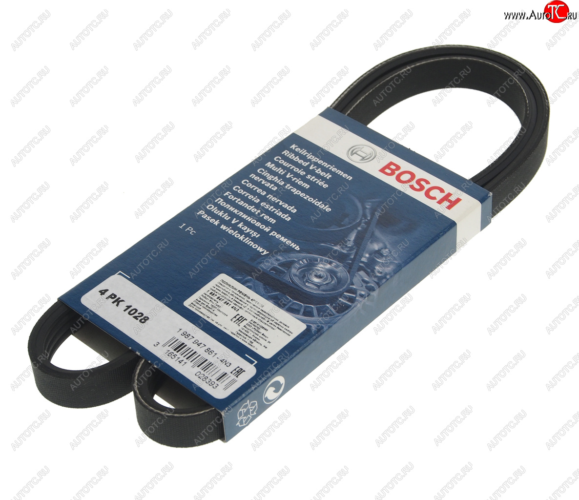 589 р. Ремень приводной поликлиновой 4PK1028 BOSCH BOSCH 1987947861  с доставкой в г. Пермь
