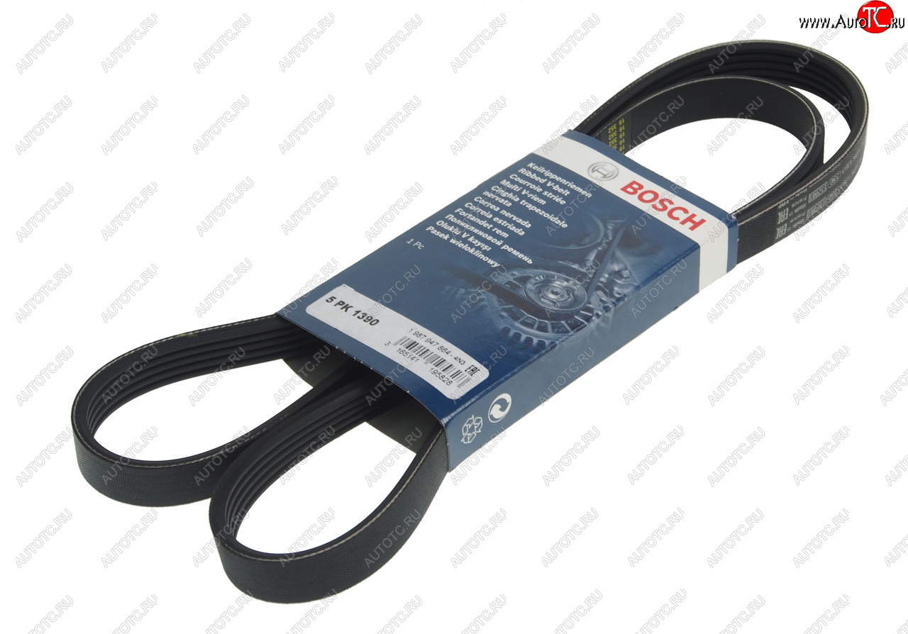 1 069 р. Ремень приводной поликлиновой 5PK1390 BOSCH BOSCH 1987947864  с доставкой в г. Пермь